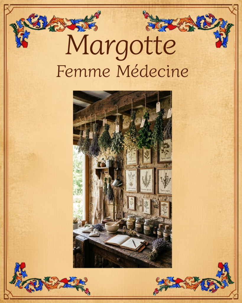 Affichette de Margotte, femme Médecine du Petit Monde de Thil 2026